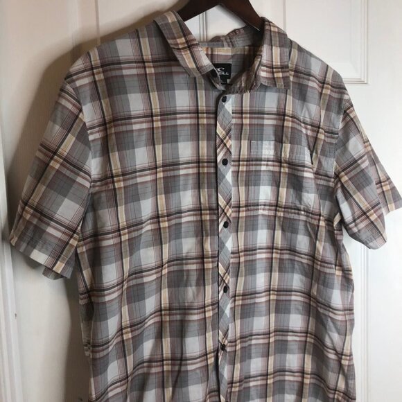 SIZE XL O’Neil Plaid Button  Down Shirt - Picture 3 of 7